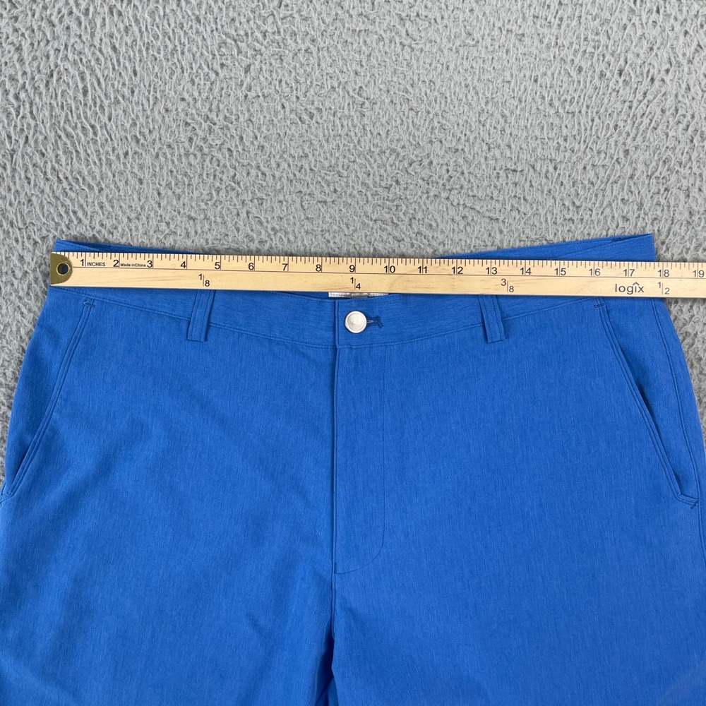 Peter Millar Shackleford Shorts Mens 35 Blue Performance Classic Fit MF24EP00 - Picture 11 of 14